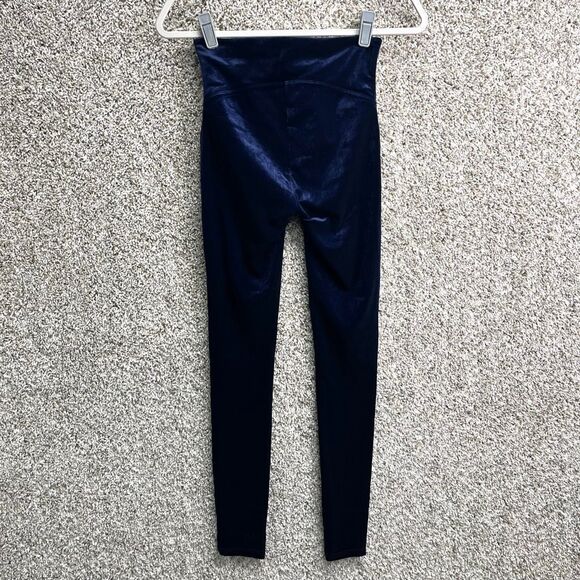 Spanx Leggings Women’s Small Dark Blue Velvet Lapis Night High Waist Pull On NWT - Picture 5 of 9